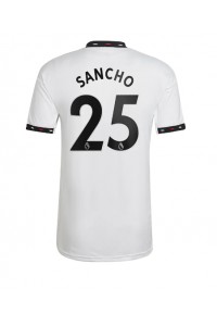 Manchester United Jadon Sancho #25 Fotballdrakt Borte Klær 2022-23 Korte ermer